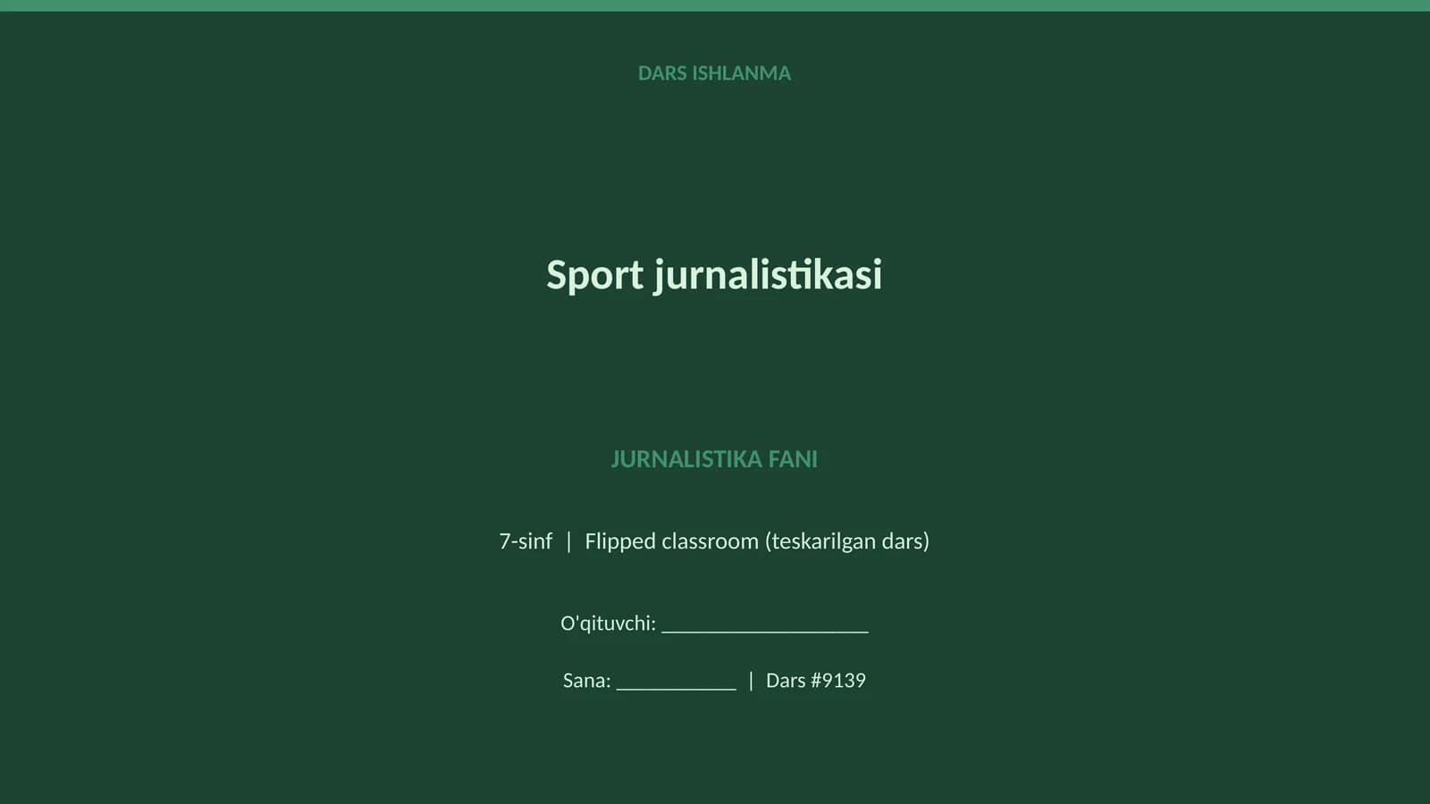 Sport jurnalistikasi
