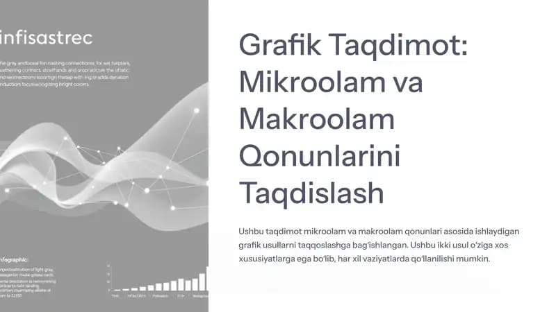 Grafik Taqdimot: Mikroolam va Makroolam Qonunlarini Taqdislash