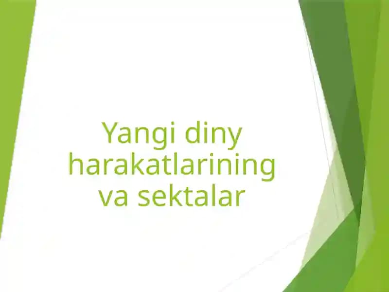 Yangi diny harakatlar va sektalar