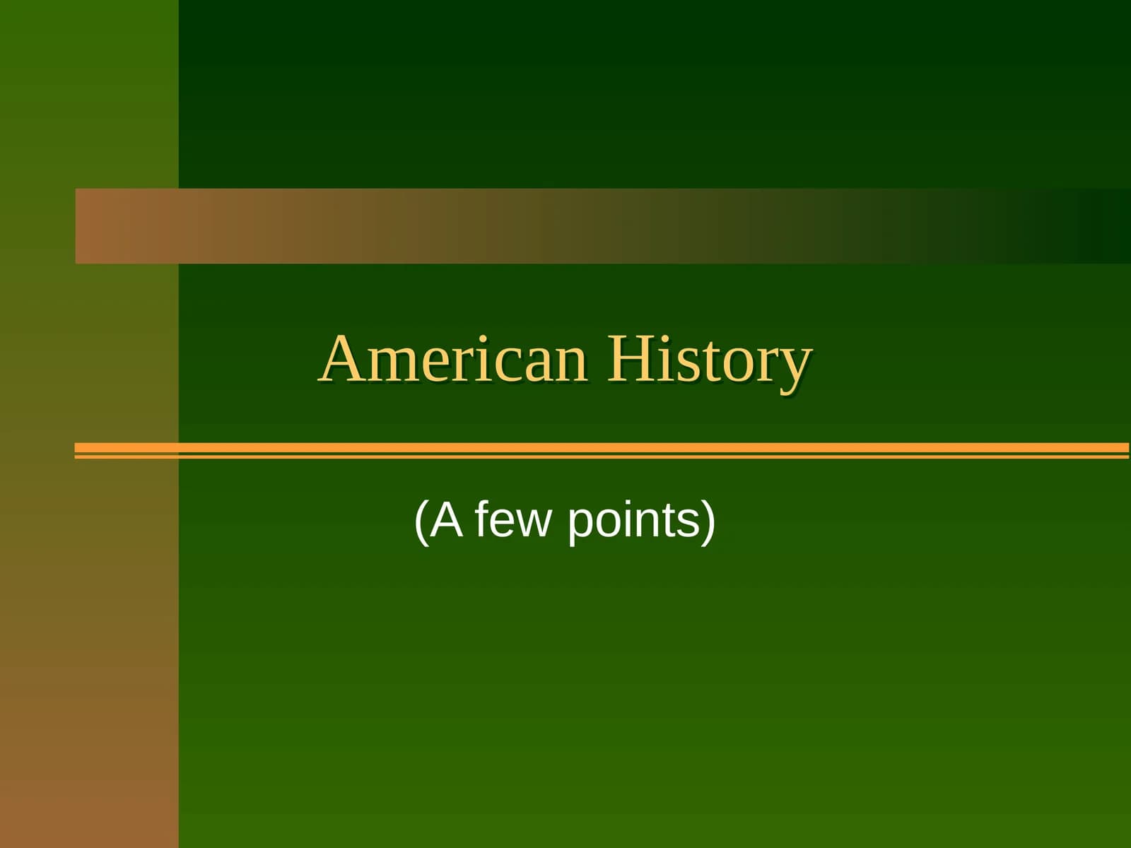 American History