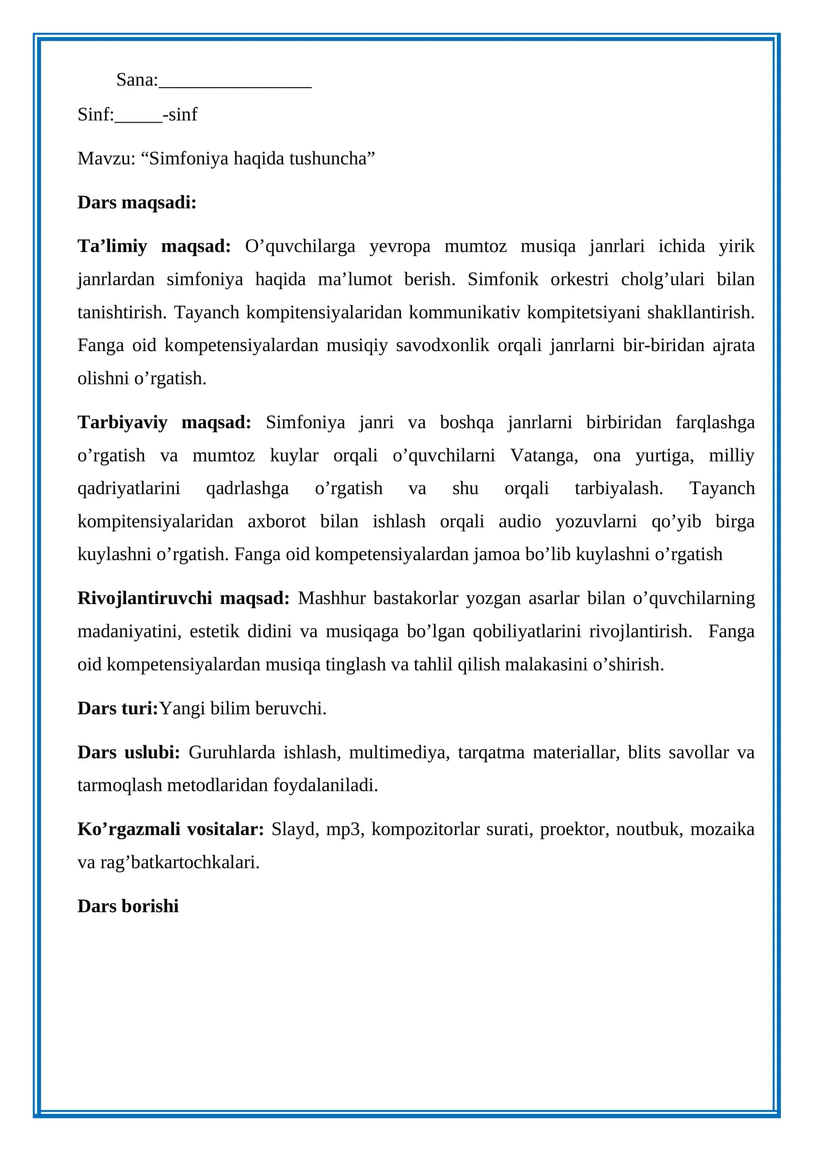 Simfoniya haqida tushuncha