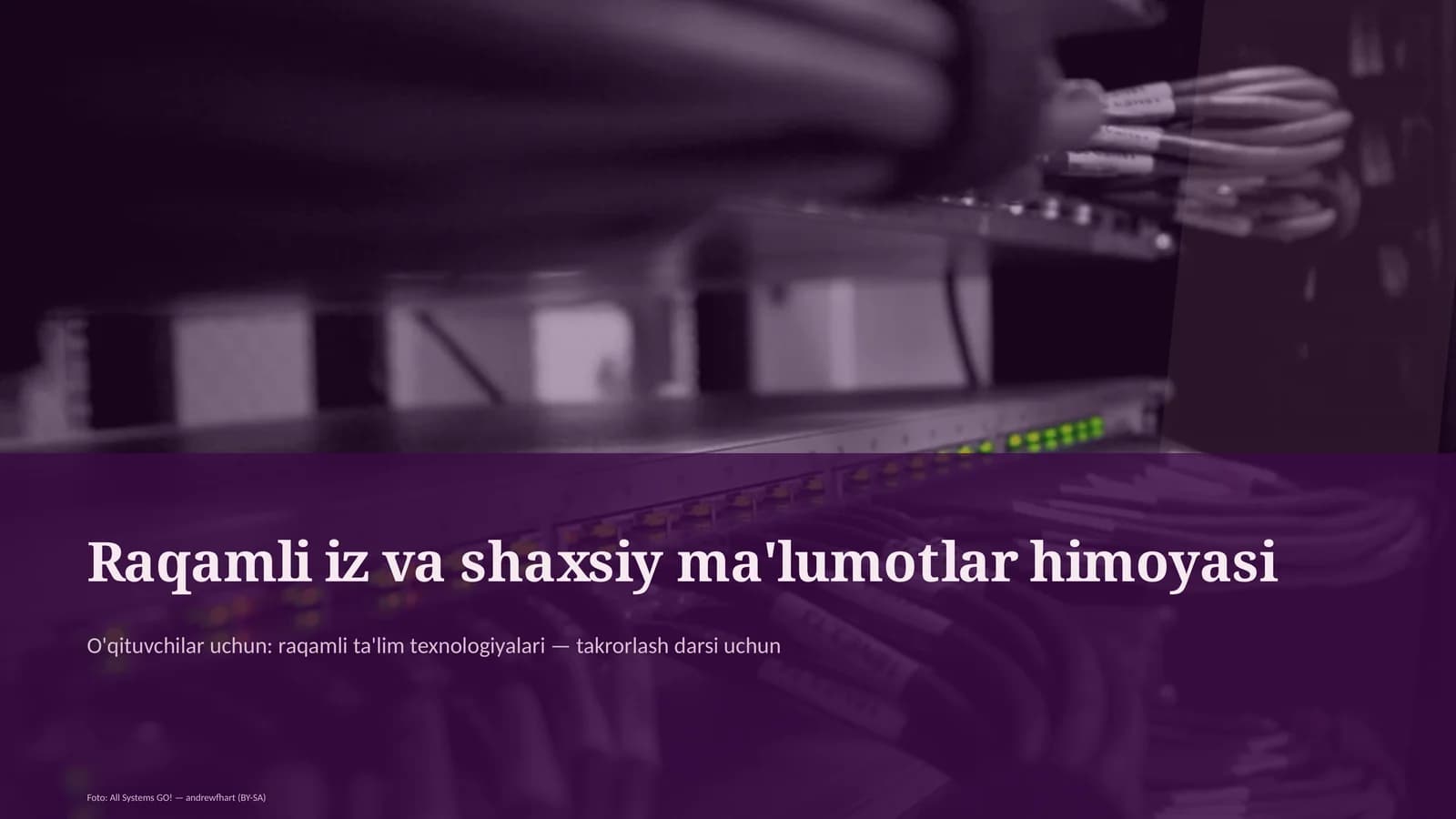 Raqamli iz va shaxsiy ma'lumotlar himoyasi