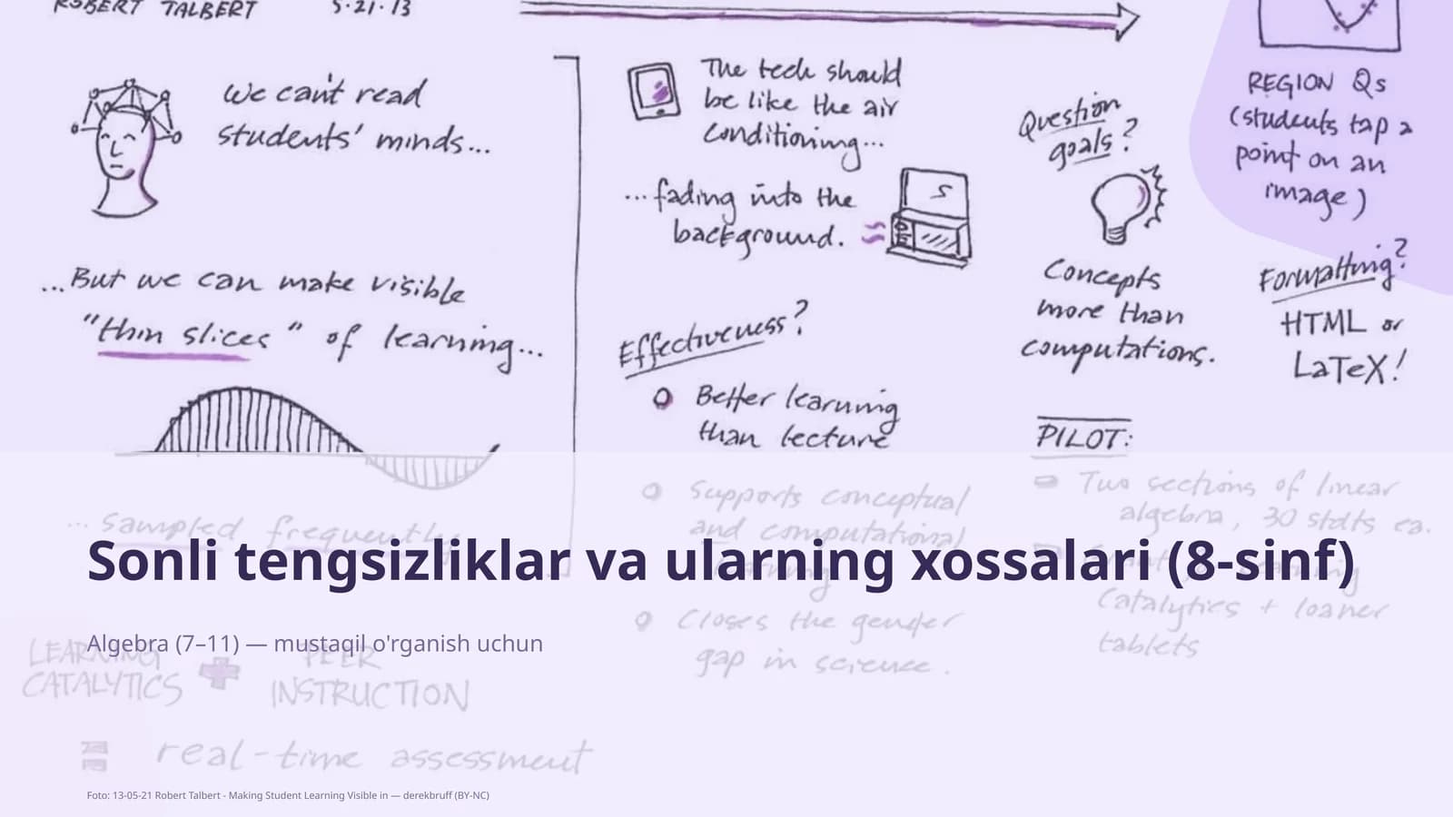 Sonli tengsizliklar va ularning xossalari (8-sinf)