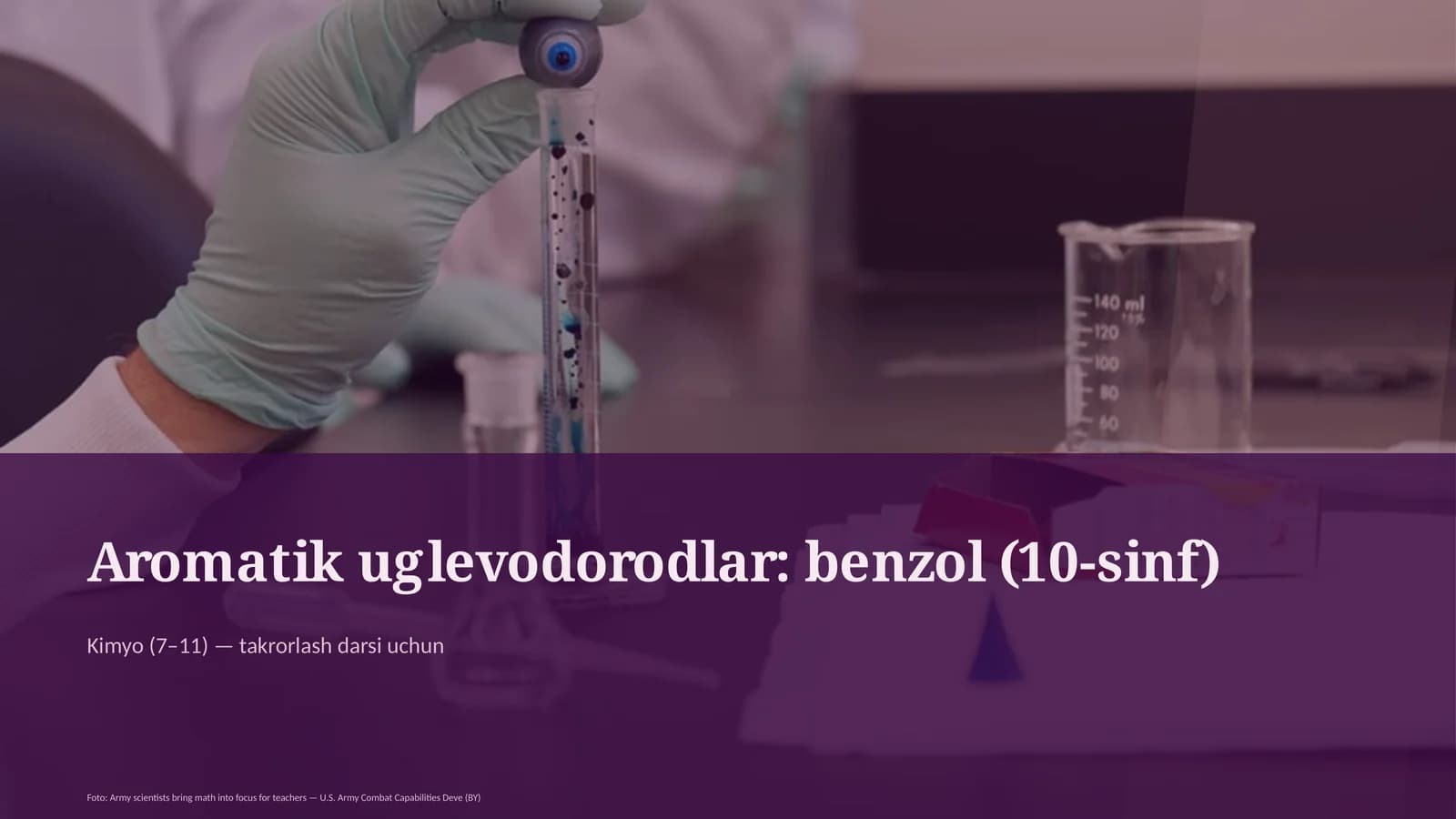 Aromatik uglevodorodlar: benzol (10-sinf)