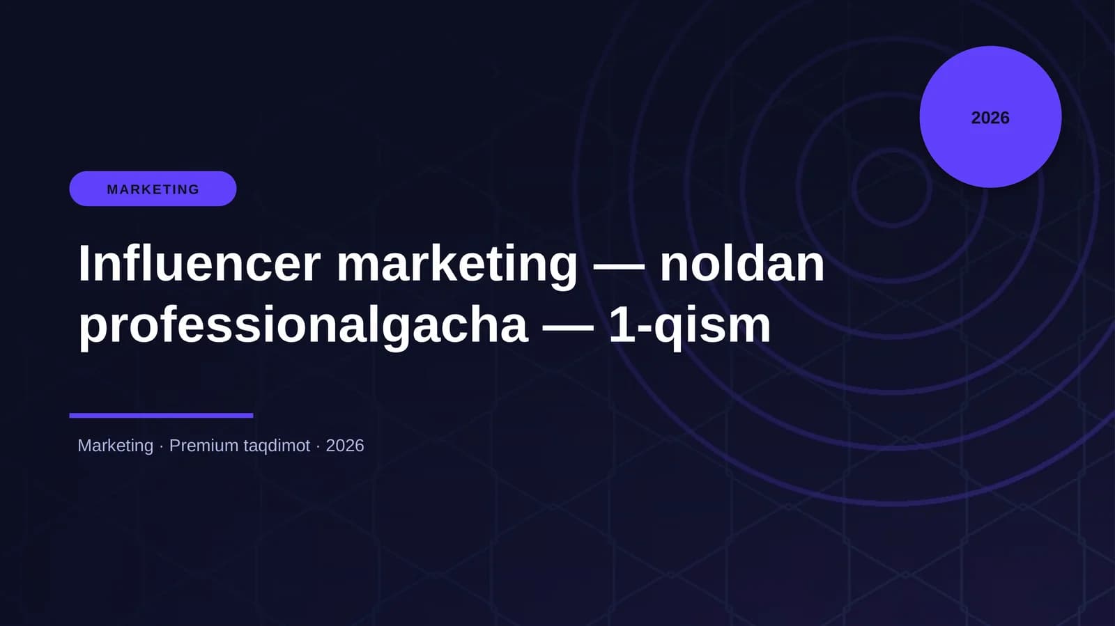 Influencer marketing — noldan professionalgacha — 1-qism