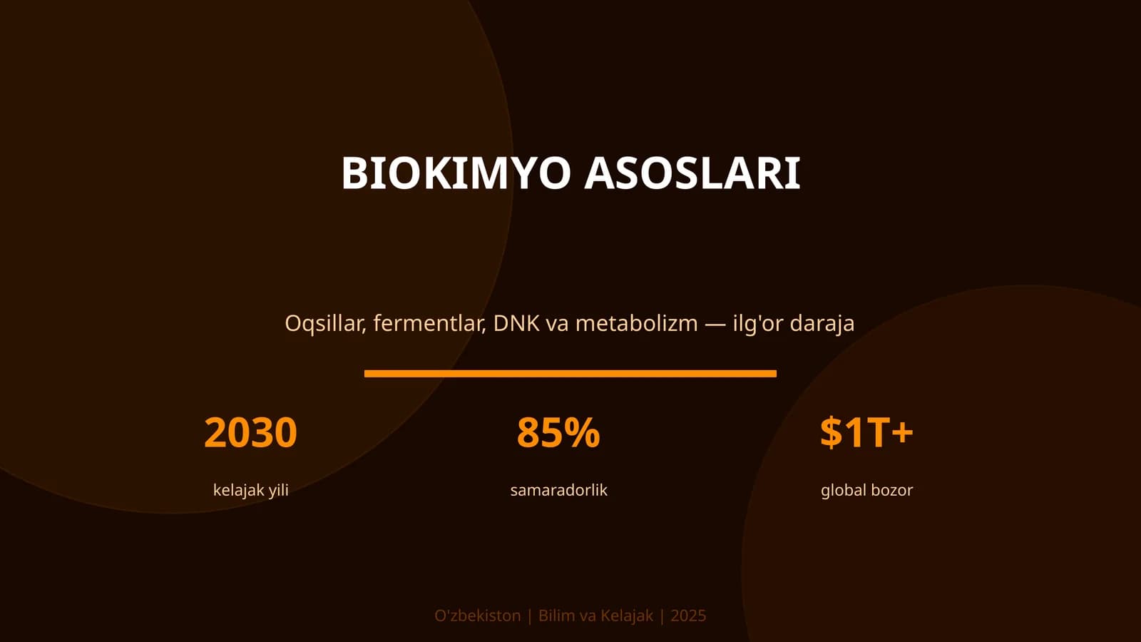 BIOKIMYO ASOSLARI
