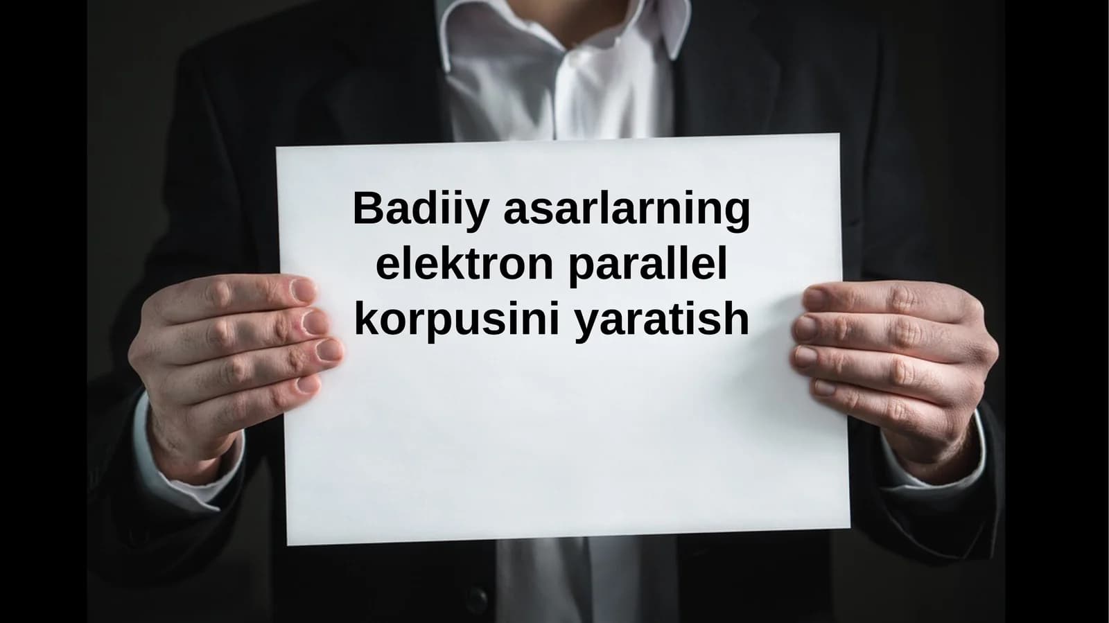 Badiiy asarlarning elektron parallel korpusini yaratish