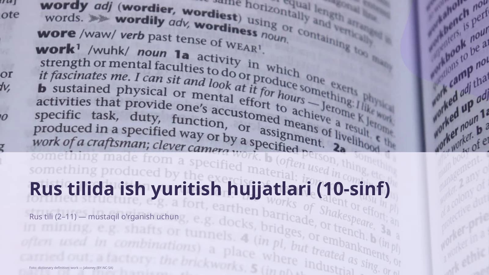 Rus tilida ish yuritish hujjatlari (10-sinf)