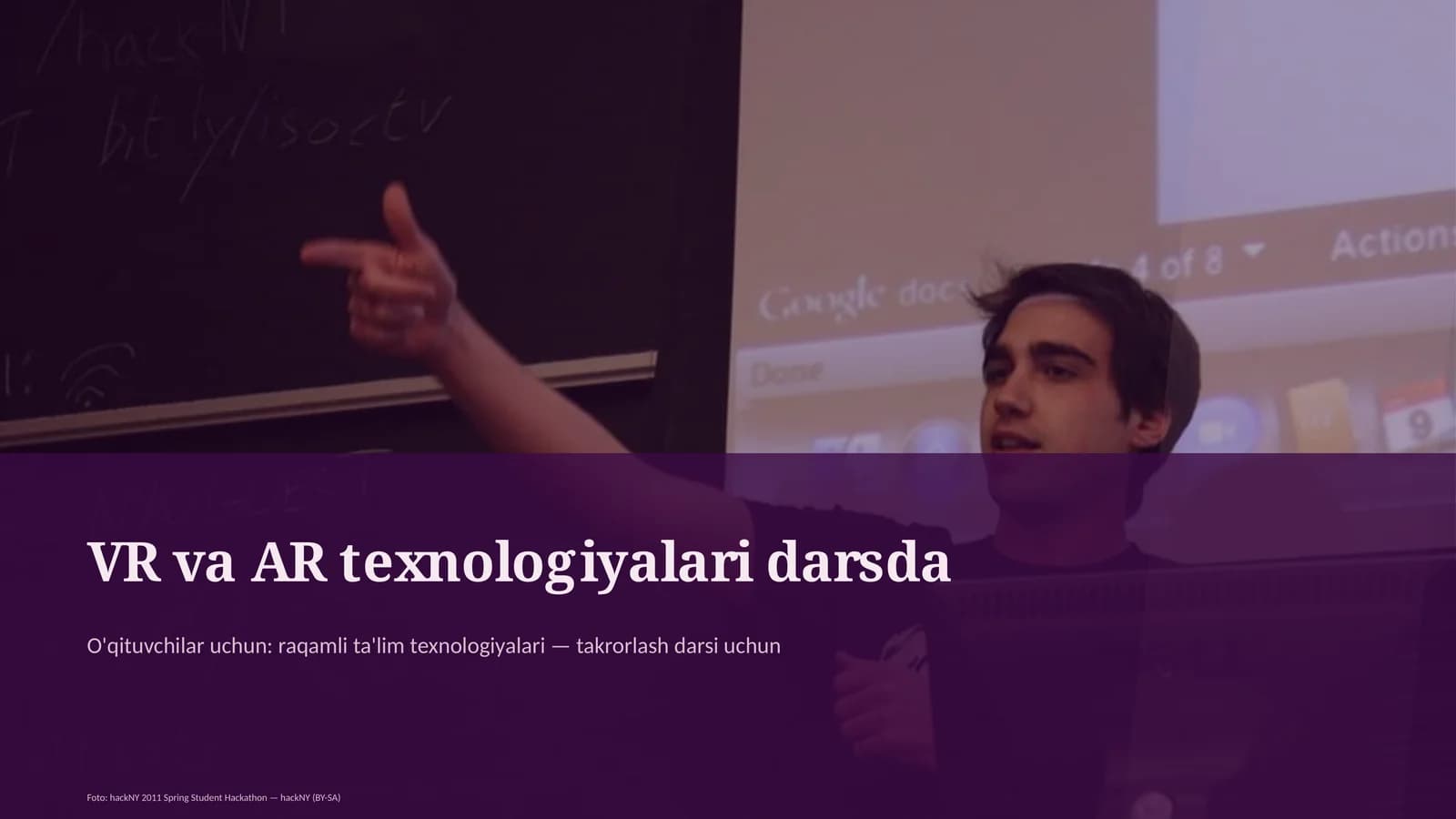 VR va AR texnologiyalari darsda