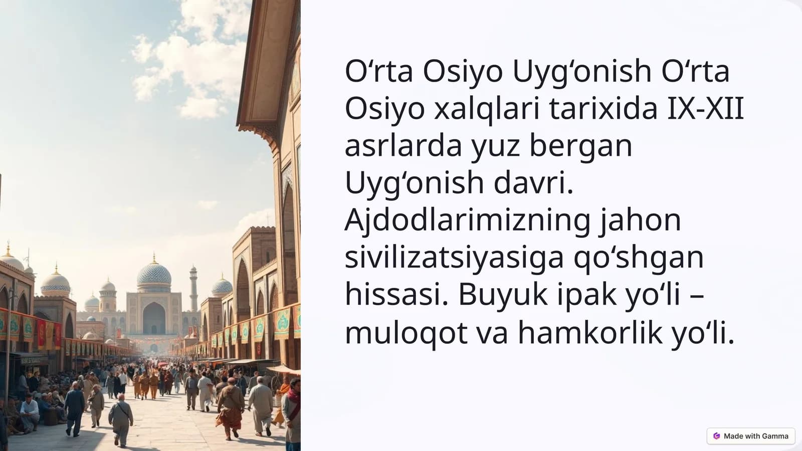 O‘rta Osiyo Uyg‘onish