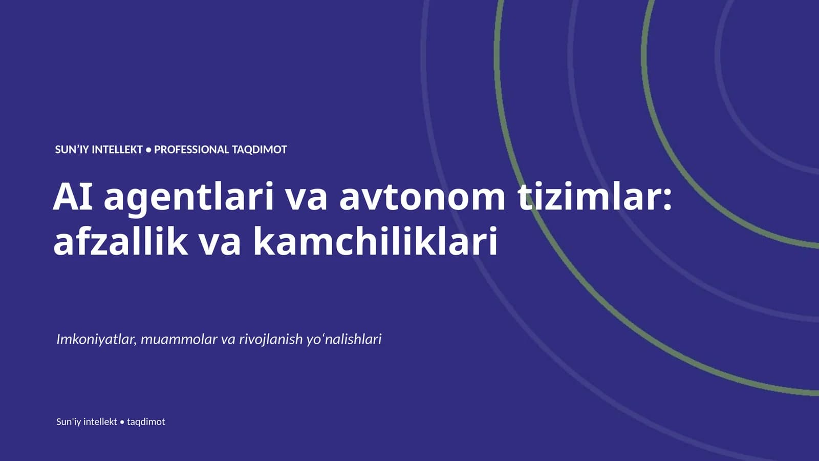 Mavzuga kirish