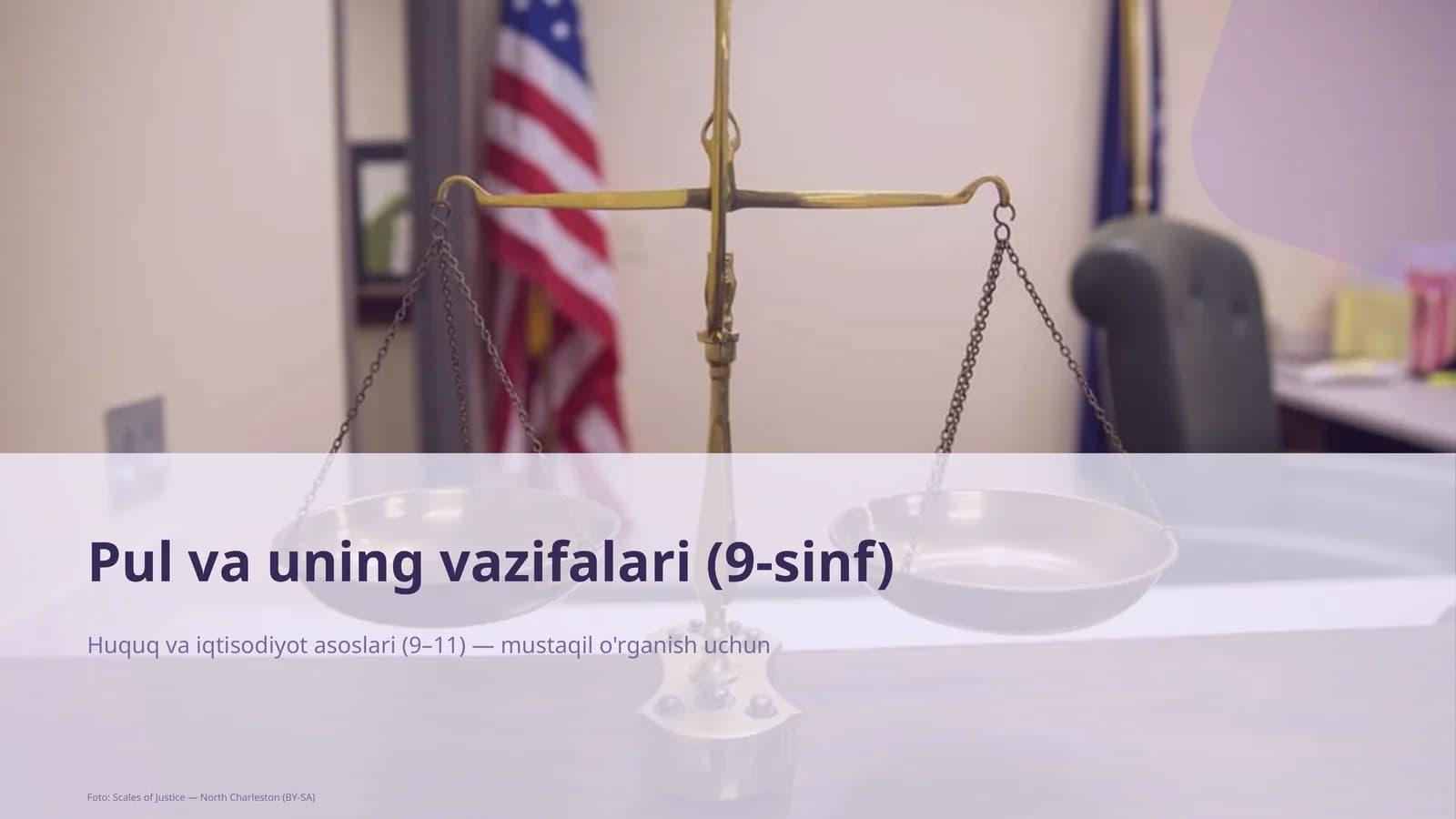 Pul va uning vazifalari (9-sinf)