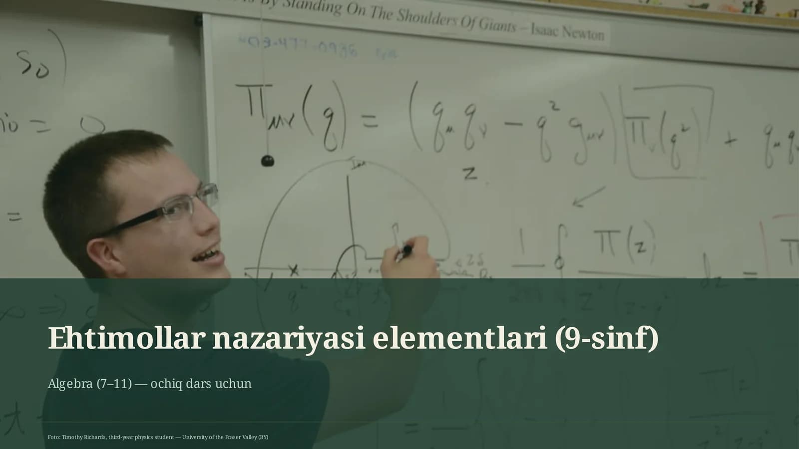 Ehtimollar nazariyasi elementlari (9-sinf)