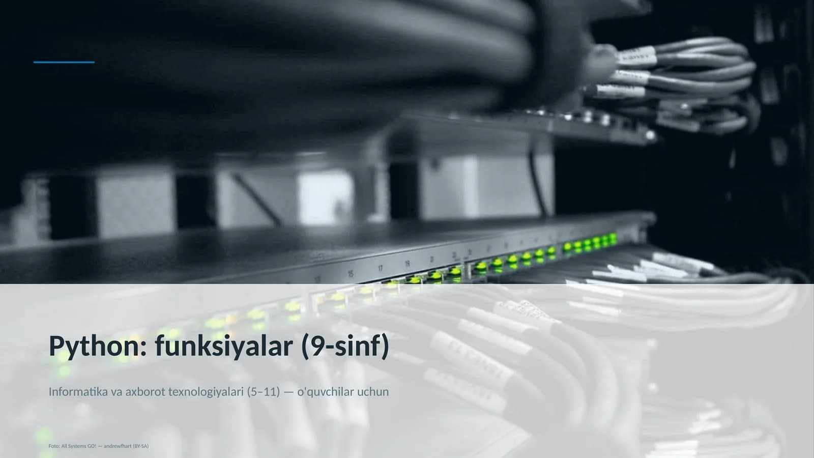 Python: funksiyalar (9-sinf)