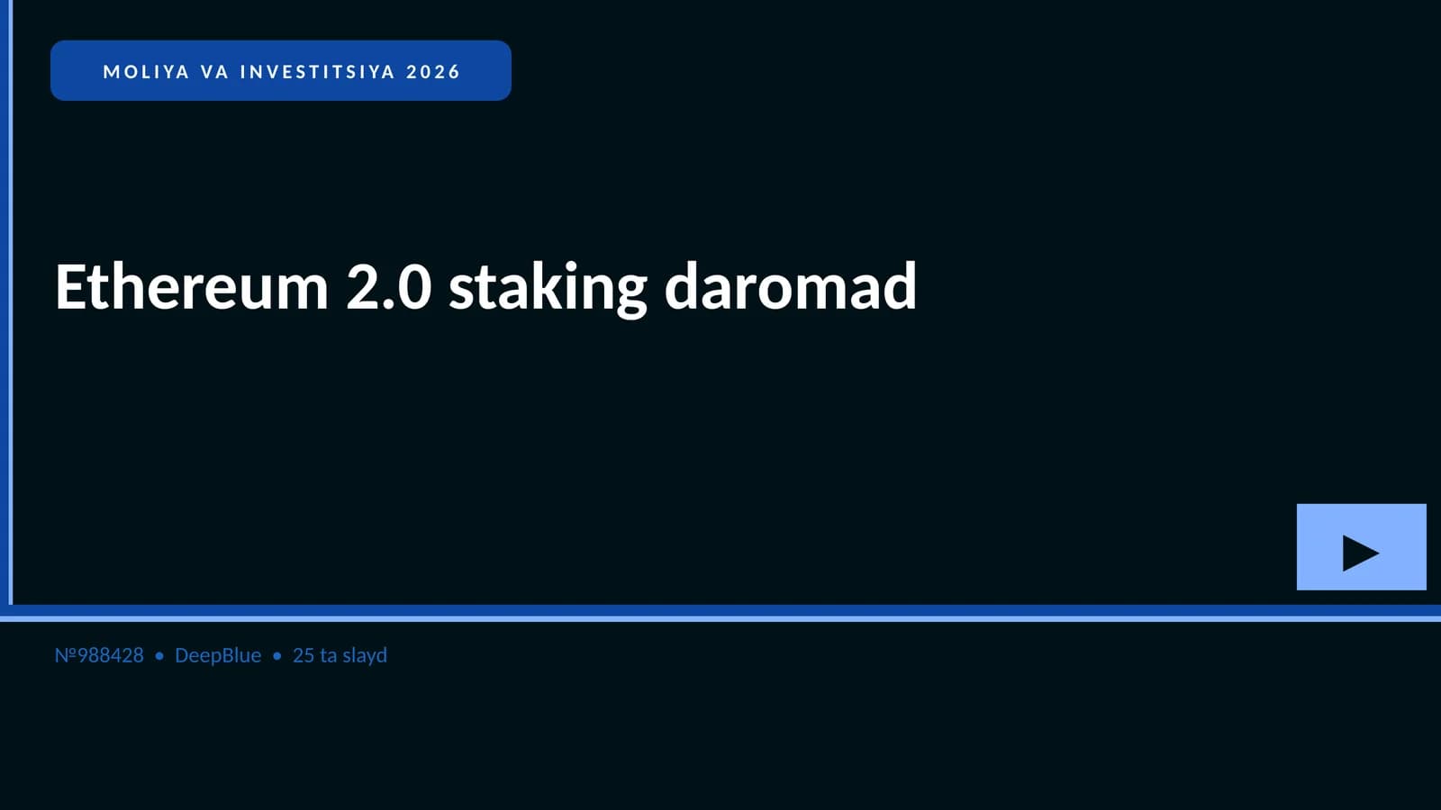 Ethereum 2.0 staking daromad