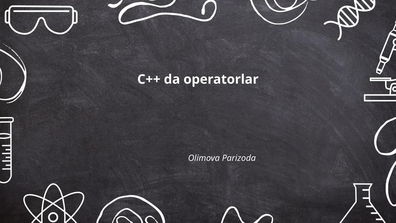 C++ da operatorlar