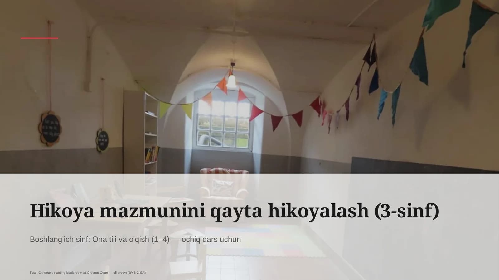 Ona tili va o'qish (1–4) — ochiq dars uchun