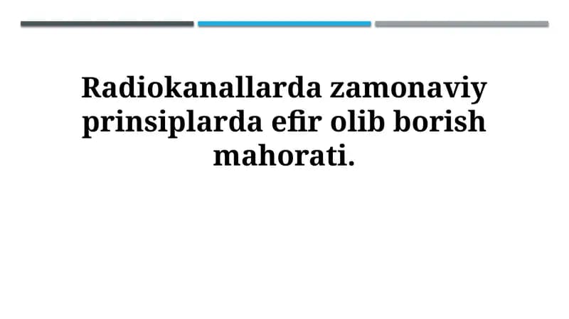 Zamonaviy radioeshittirish