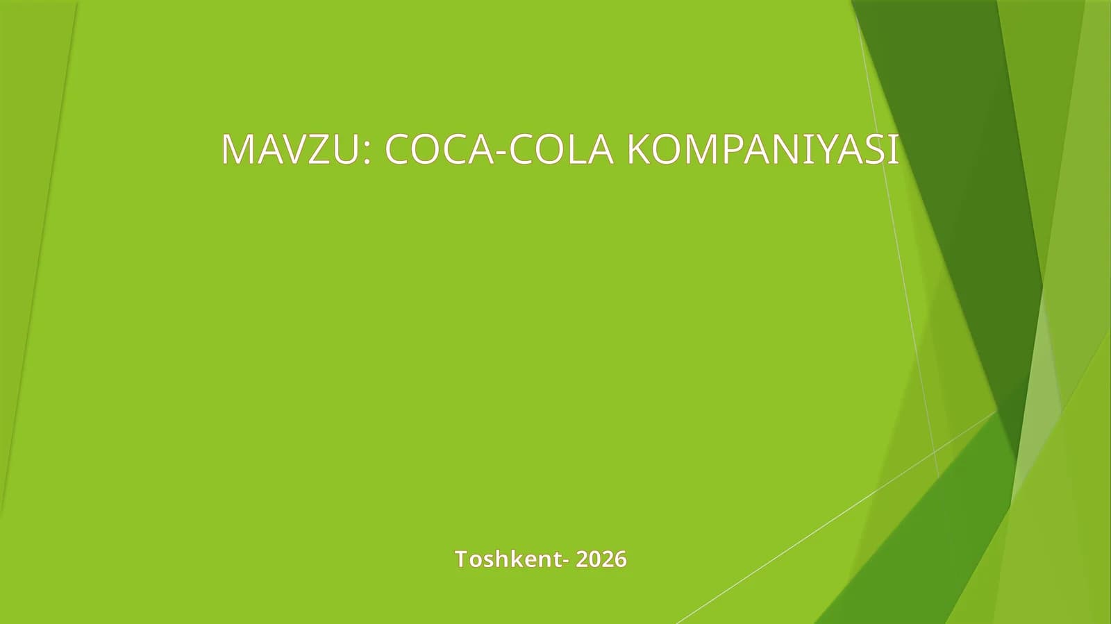 COCA-COLA KOMPANIYASI