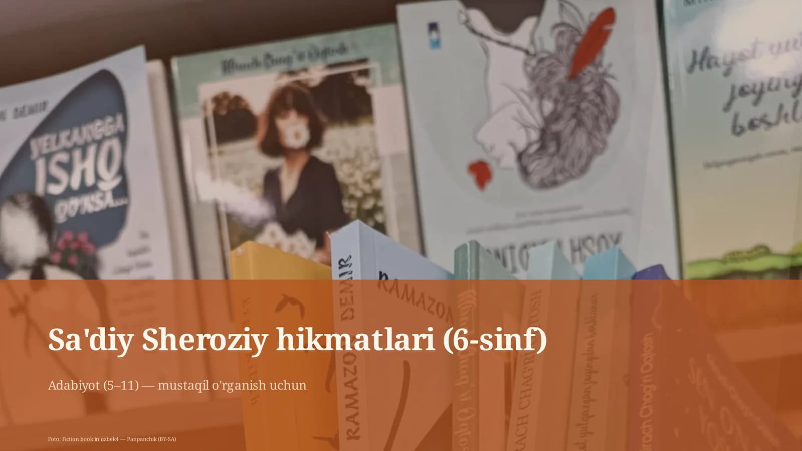 Sa'diy Sheroziy hikmatlari (6-sinf)
