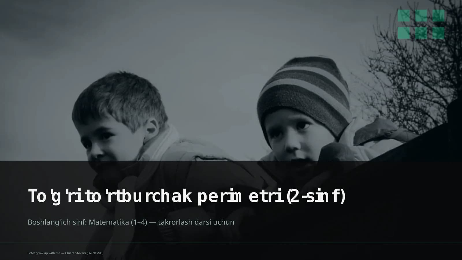 To'g'ri to'rtburchak perimetri (2-sinf)