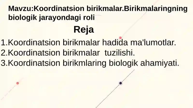 Koordinatsion birikmalar