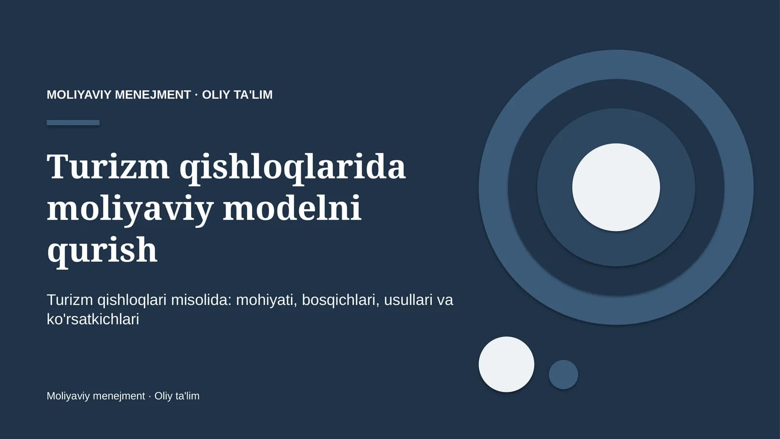 turizm qishloqlarida moliyaviy modelni qurish 6950