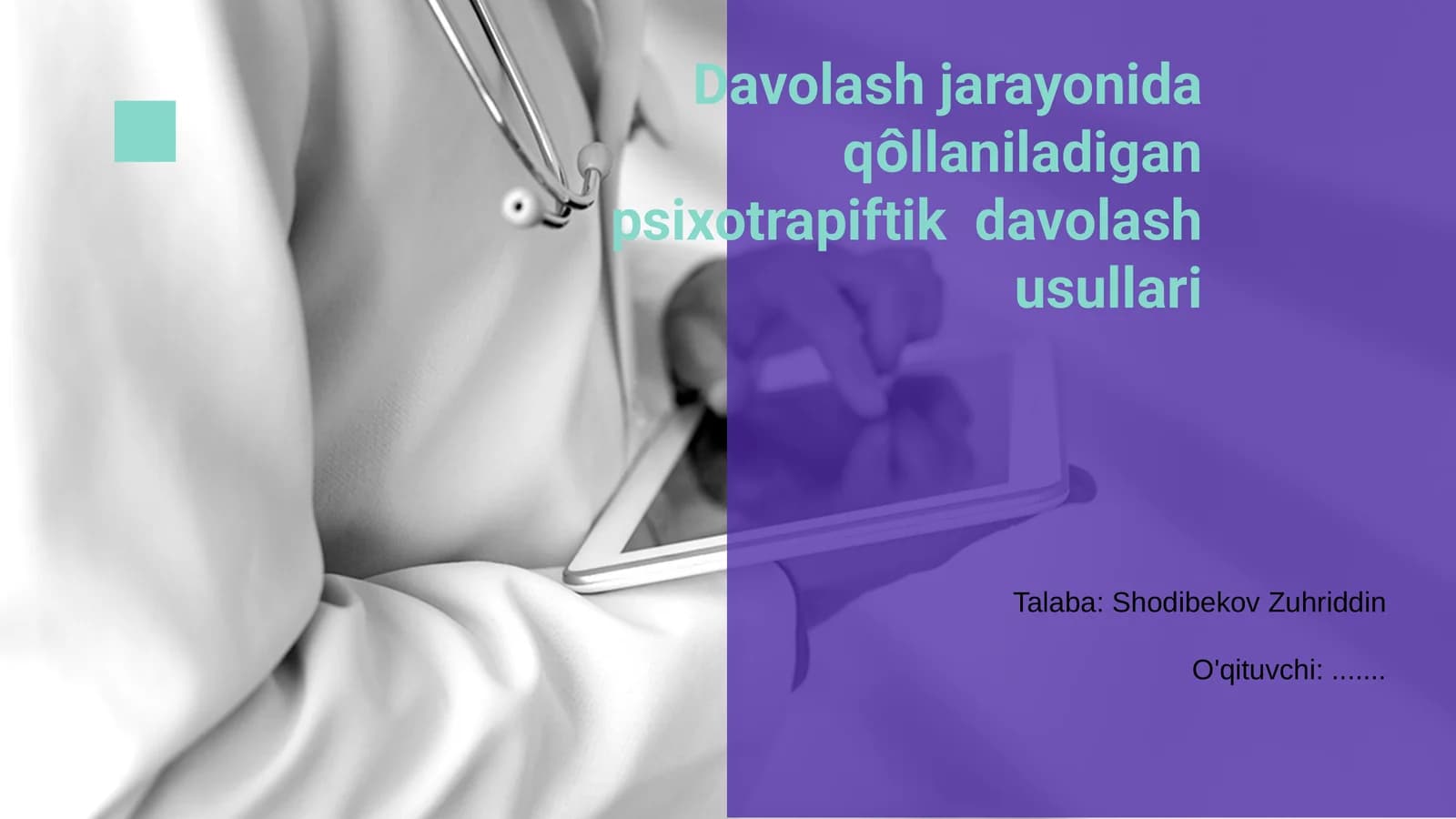 Psixoterapiya usullari