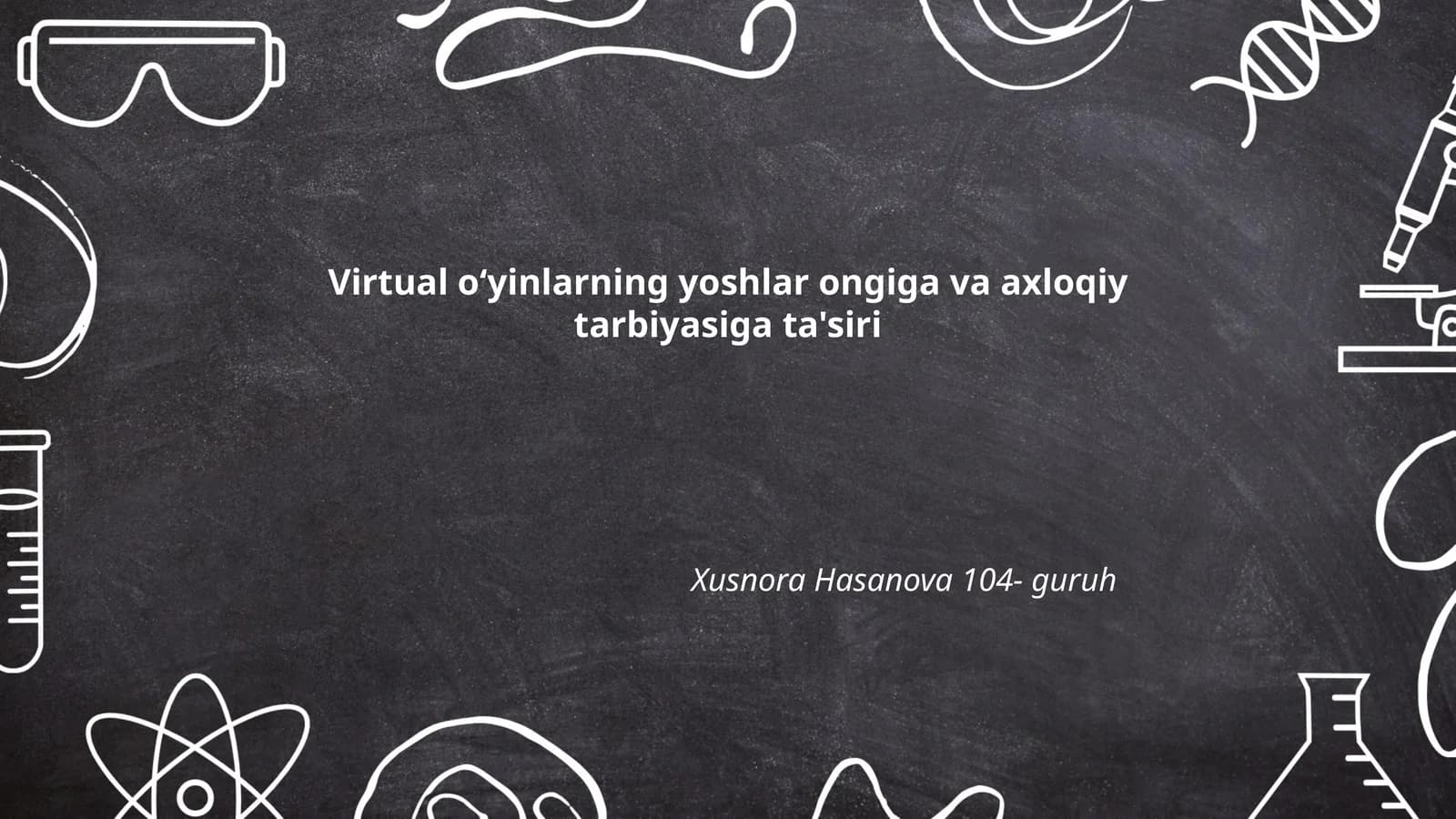 Virtual oʻyinlarning yoshlar ongiga va axloqiy tarbiyasiga ta'siri