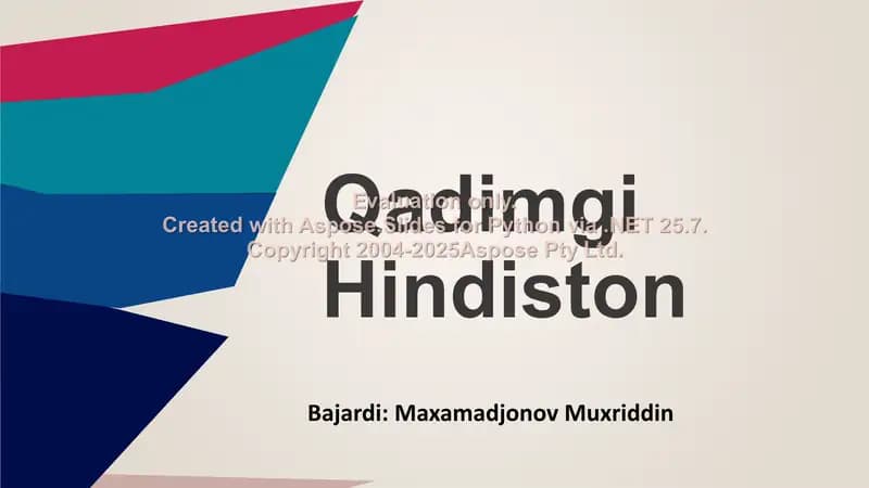 Qadimgi Hindiston