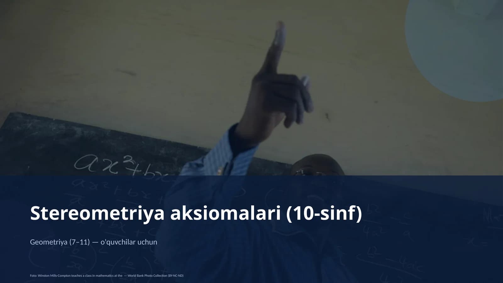 Stereometriya aksiomalari (10-sinf)
