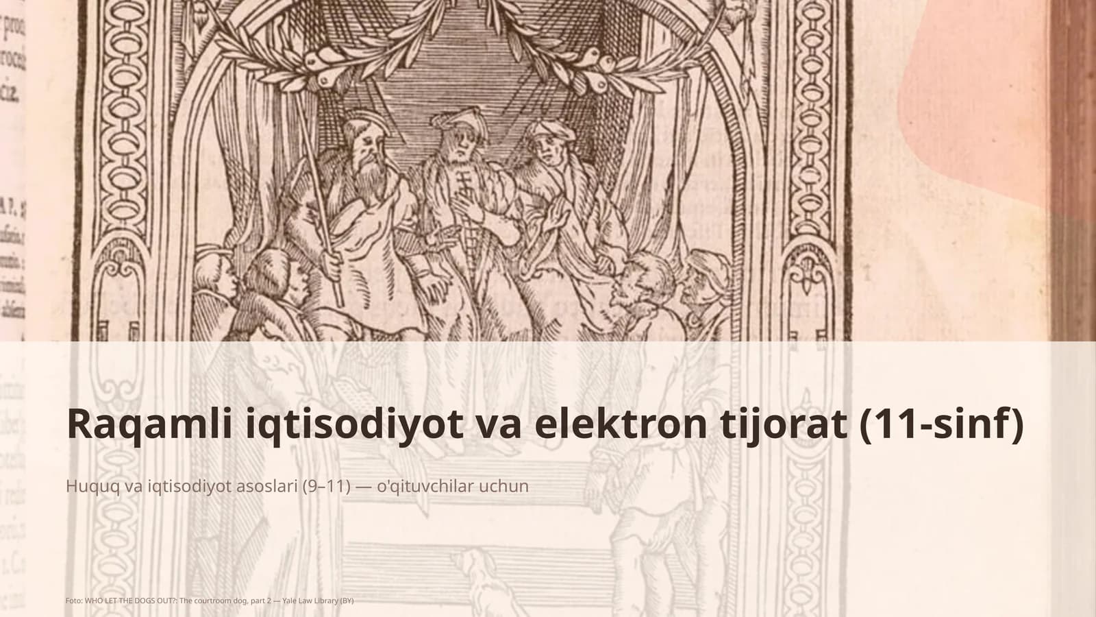 Raqamli iqtisodiyot va elektron tijorat (11-sinf)