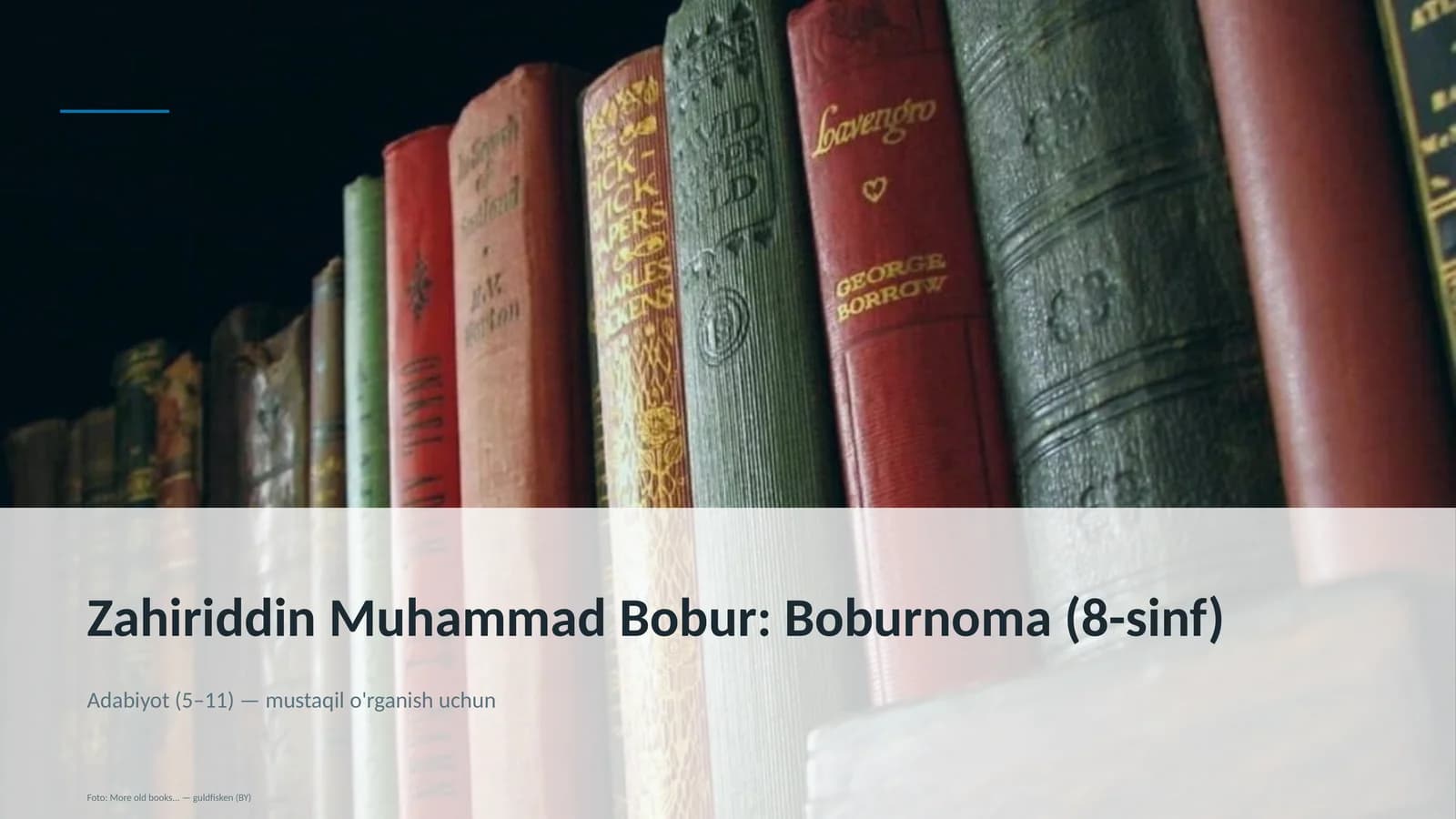 Boburnoma (8-sinf)