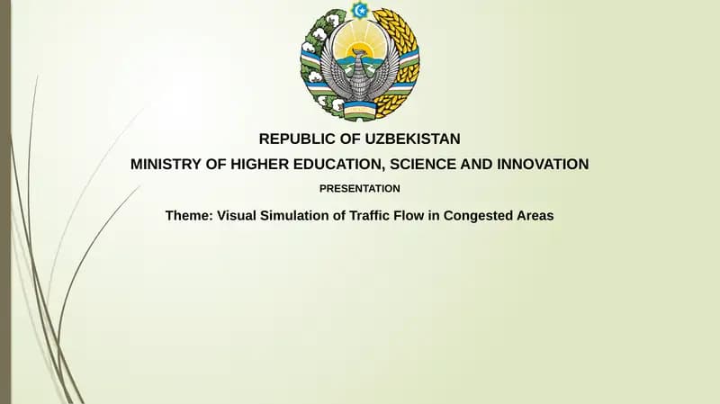 Visual Simulation of Traffic Flow in Congested Areas