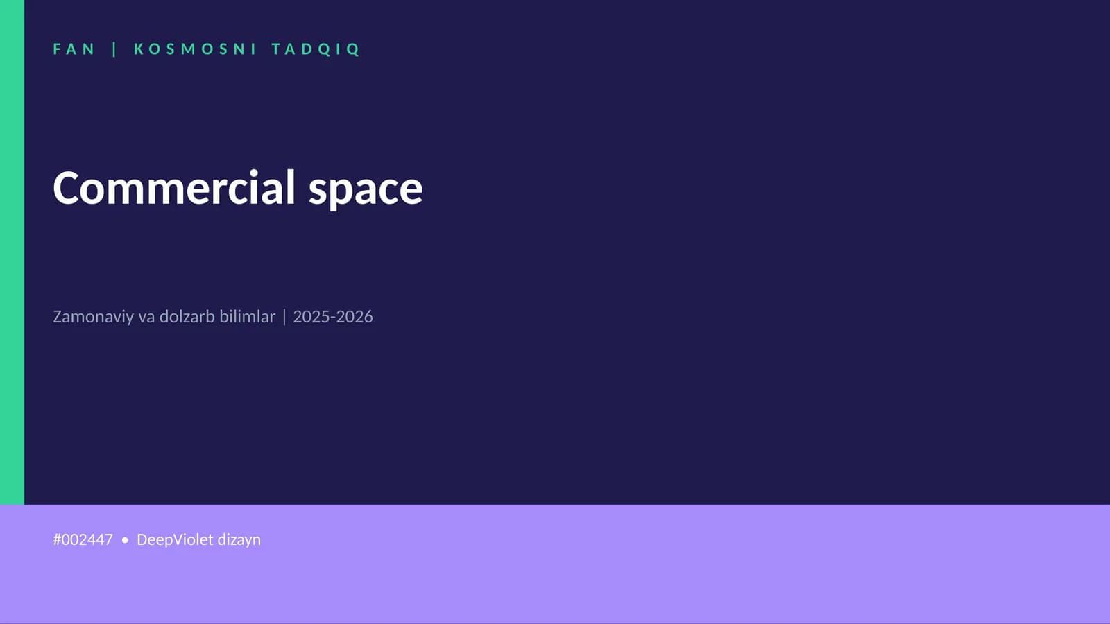 Commercial space