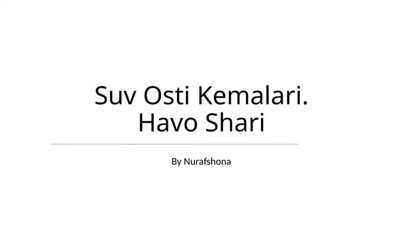 Suv Osti Kemalari