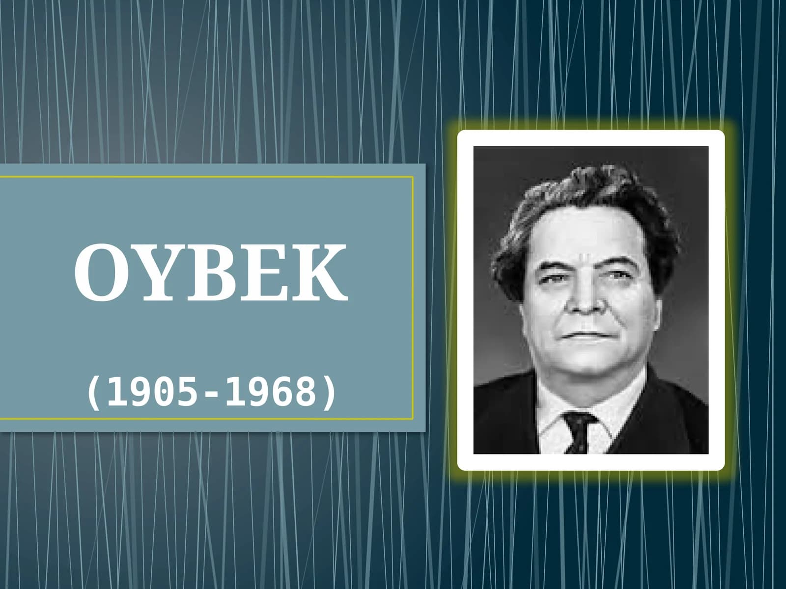 8-sinf Adabiyot fanidan Oybek Qutlug' qon romani dars taqdimot