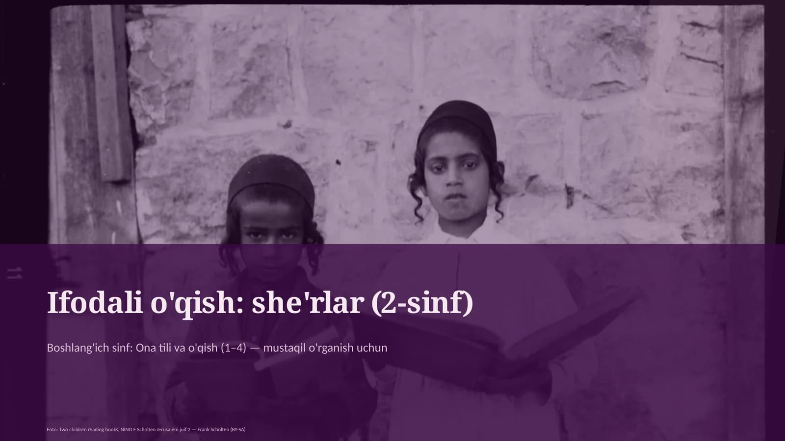 Ifodali o'qish: she'rlar (2-sinf)