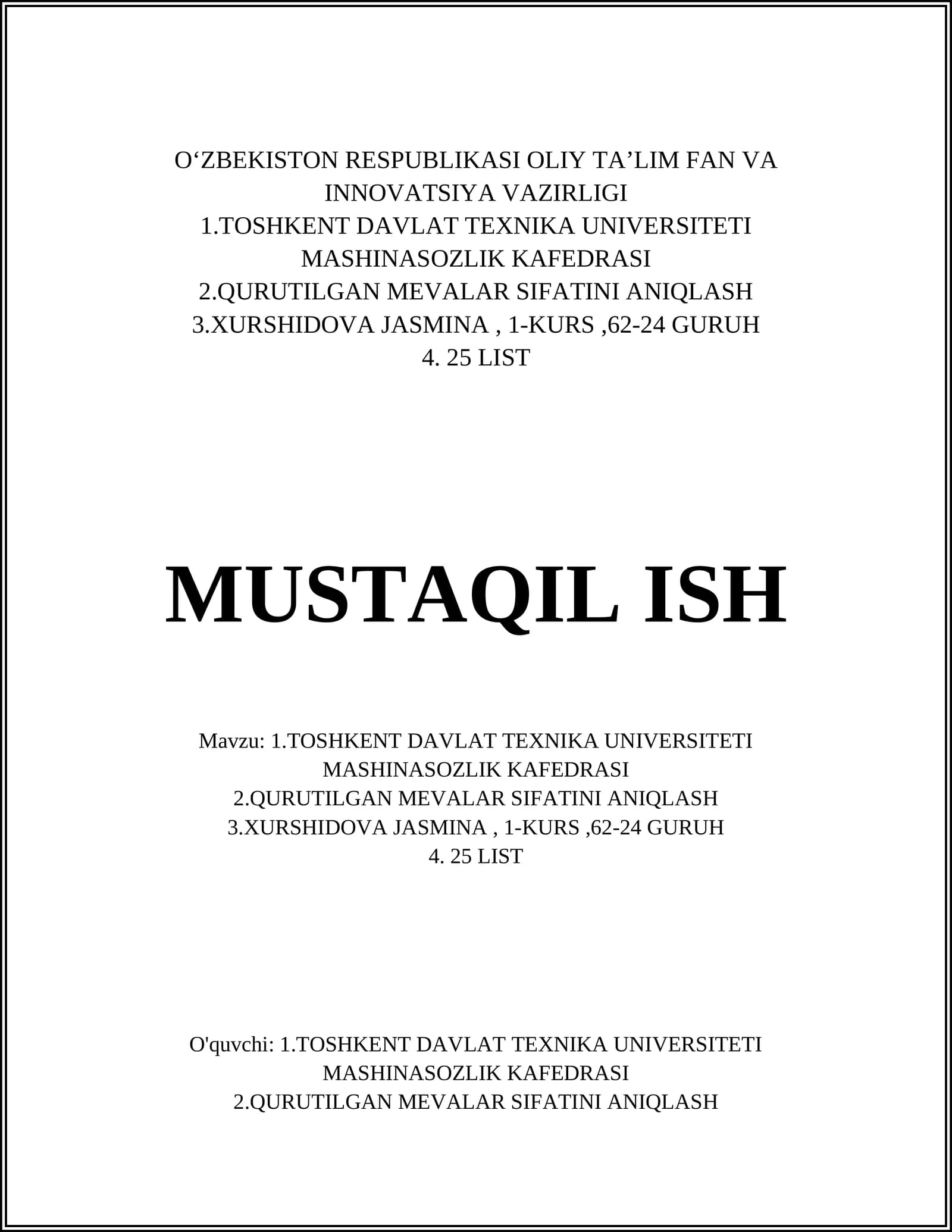 Robototexnika asoslari