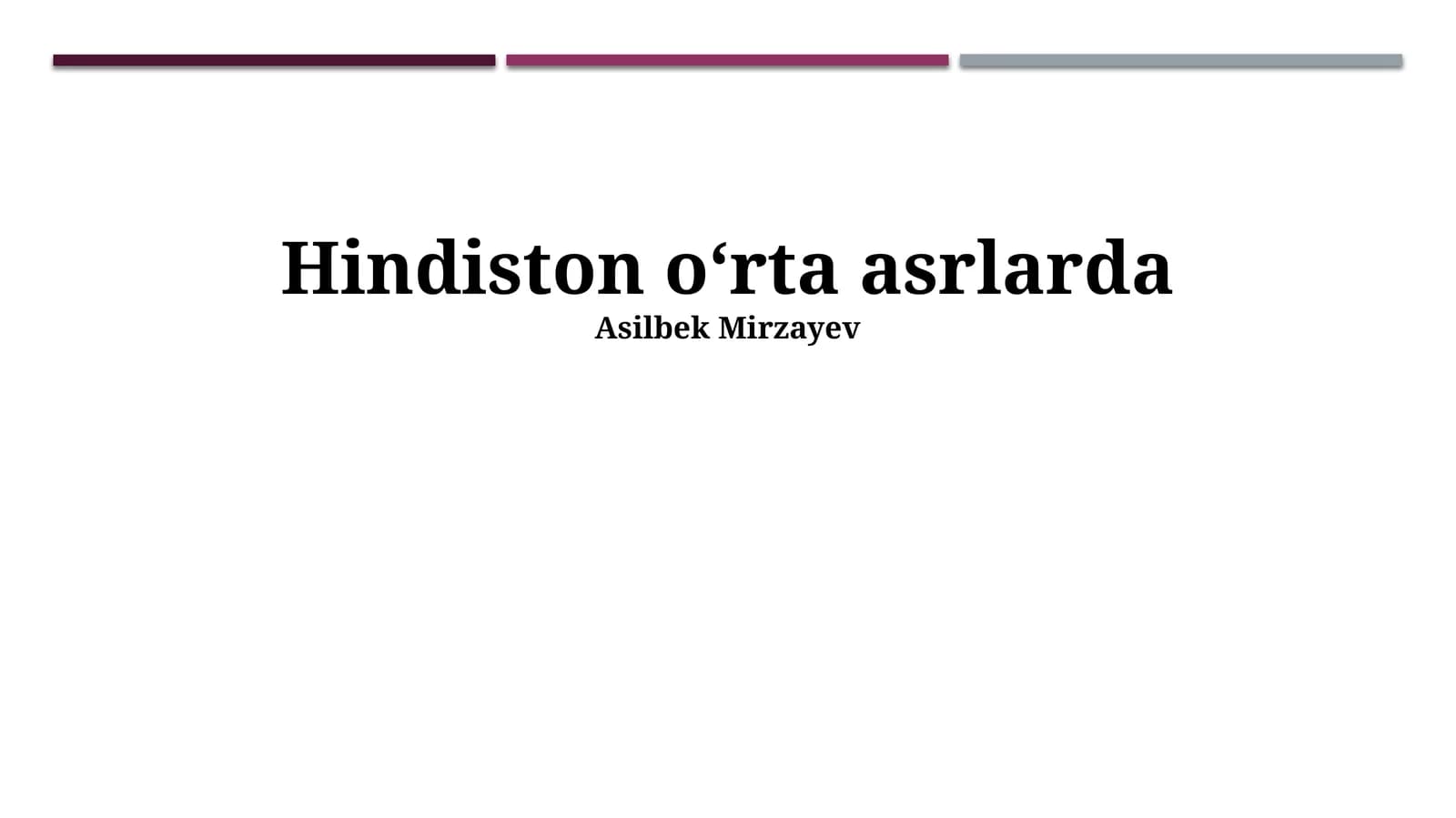 Hindiston oʻrta asrlarda