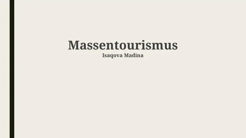 Massentourismus