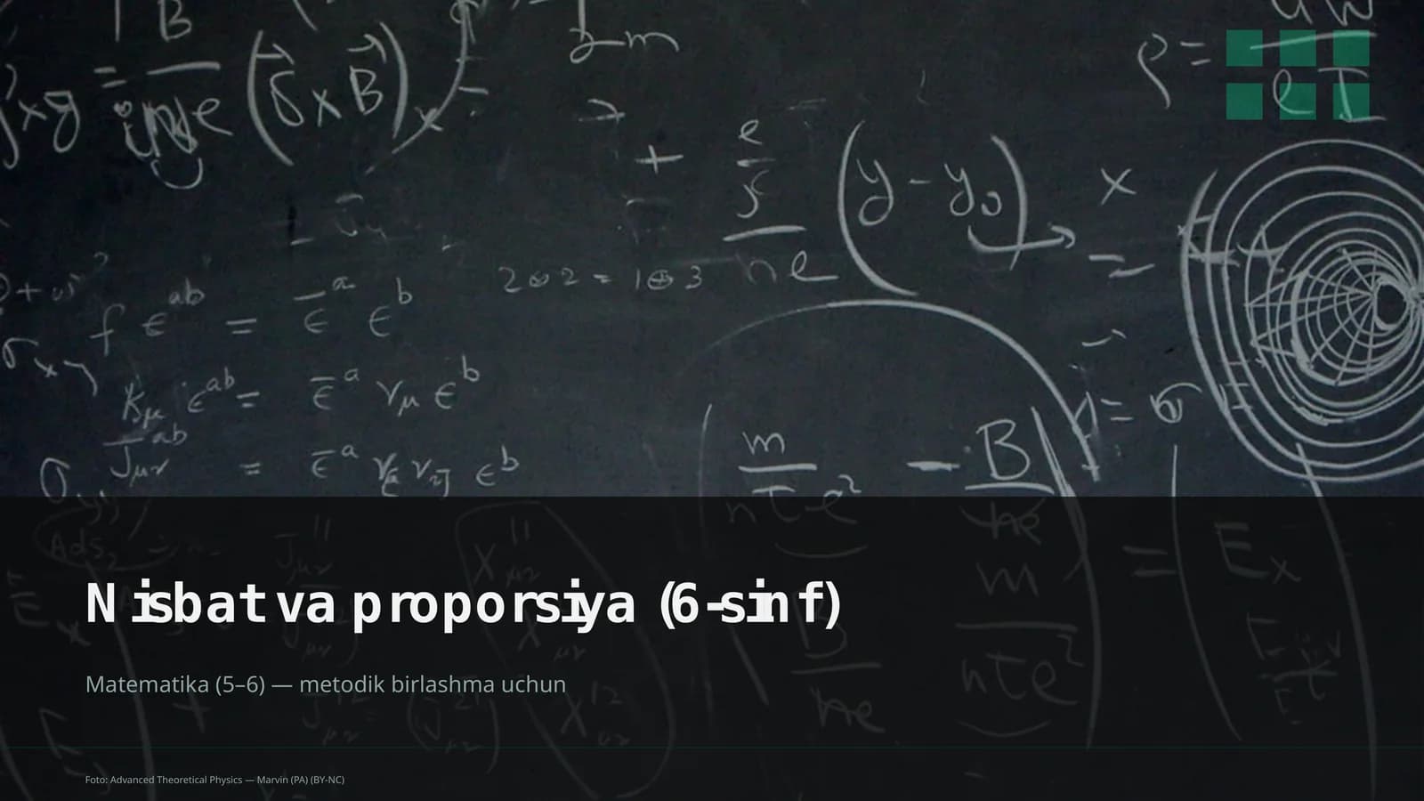 Nisbat va proporsiya (6-sinf)
