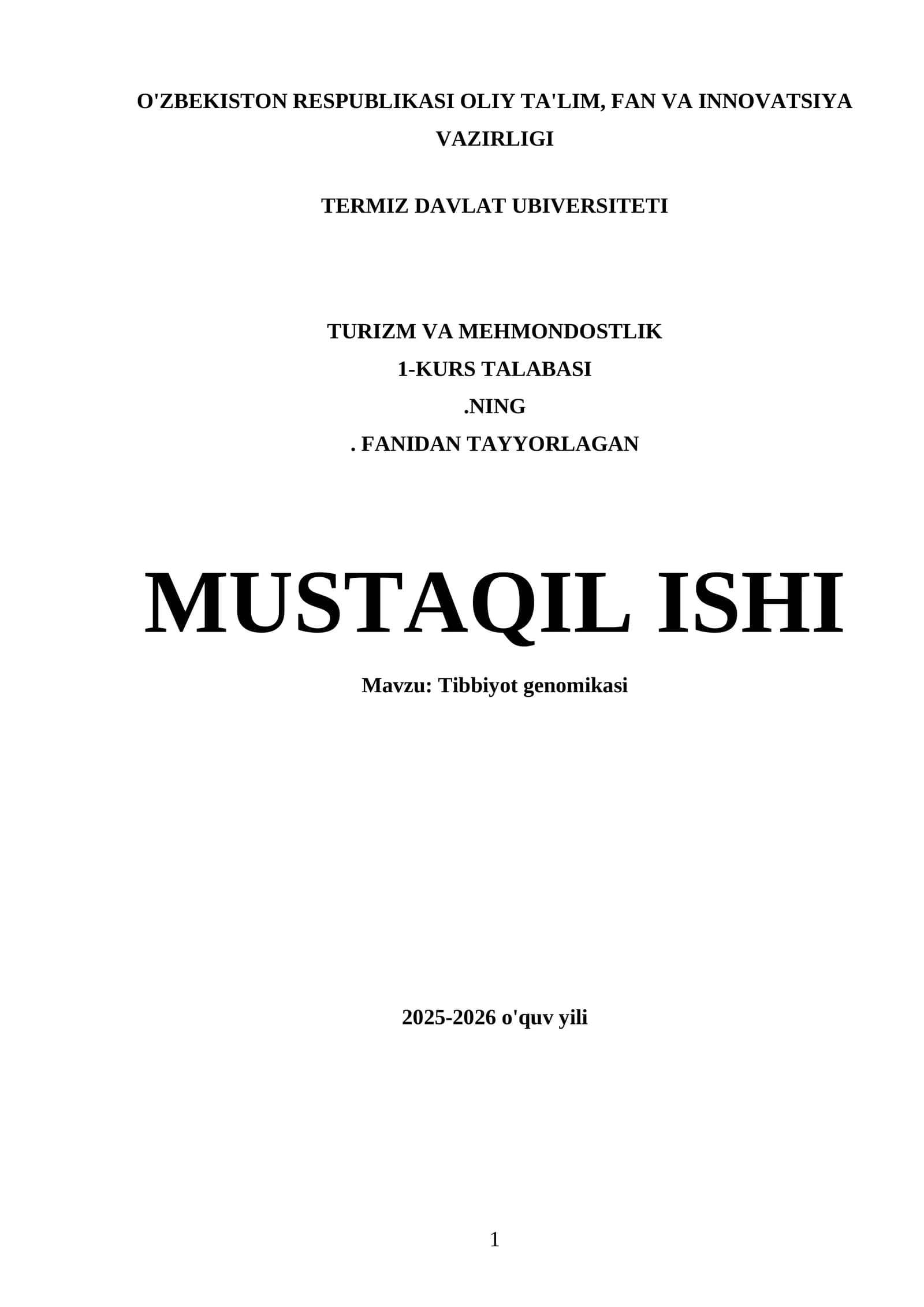 Tibbiyot genomikasi