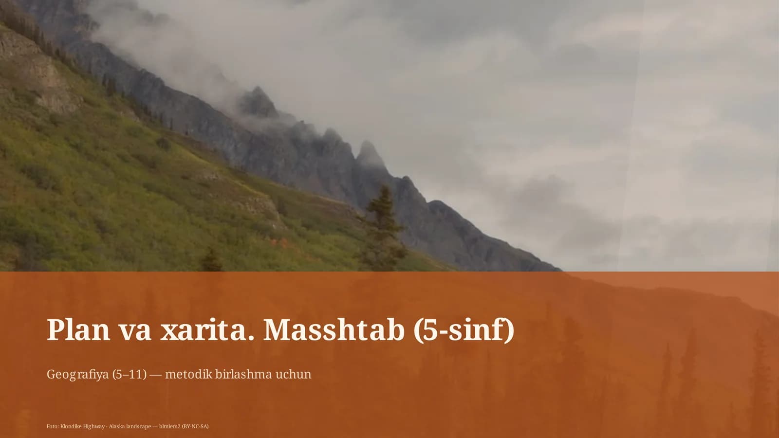 Plan va xarita. Masshtab (5-sinf)