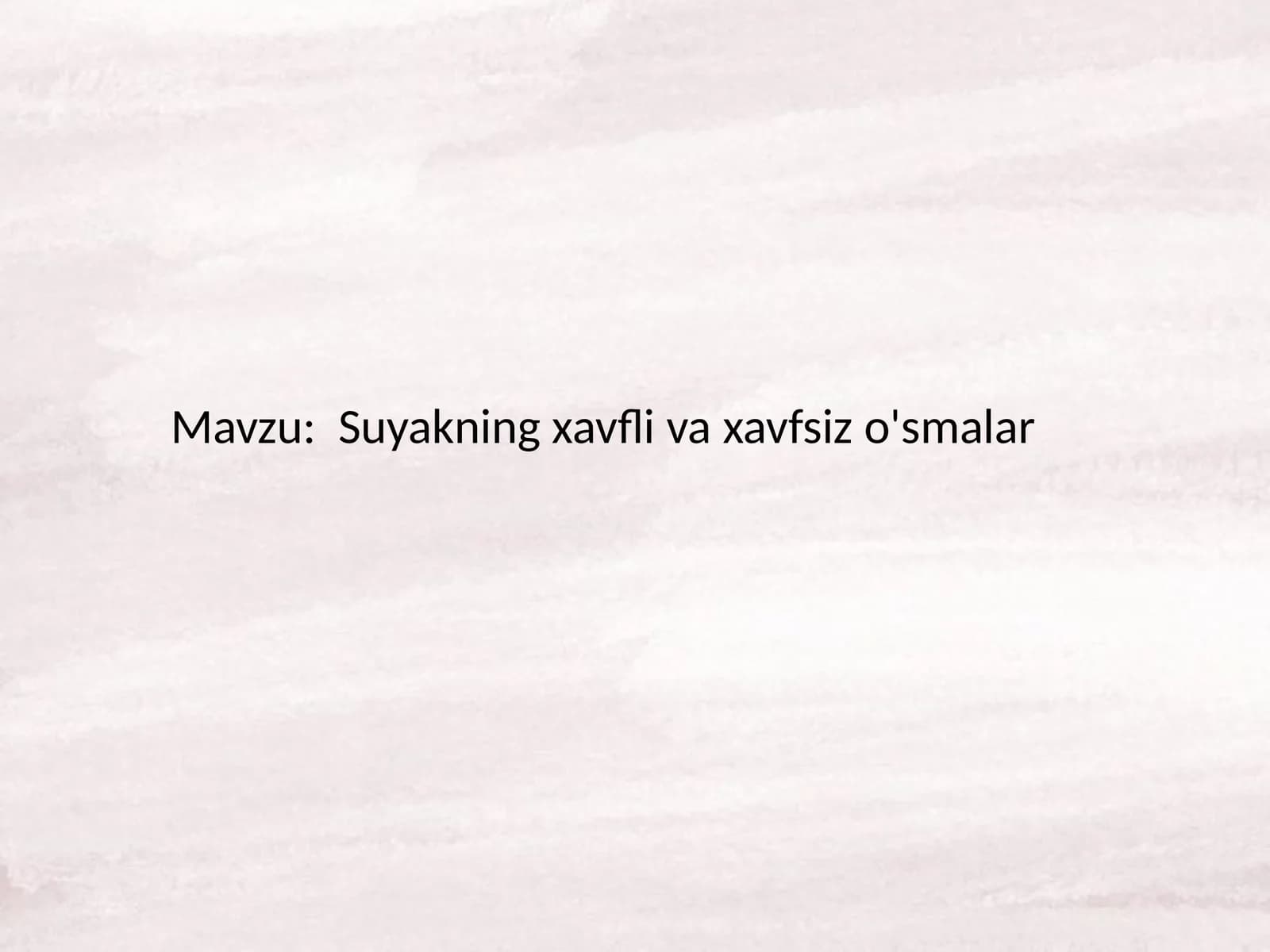 Suyakning xavfsiz o'smаlаri(оstеоmа, хоndrоmа, оstеохоndrоmа, fibrоmа, gеmаngiоmа)