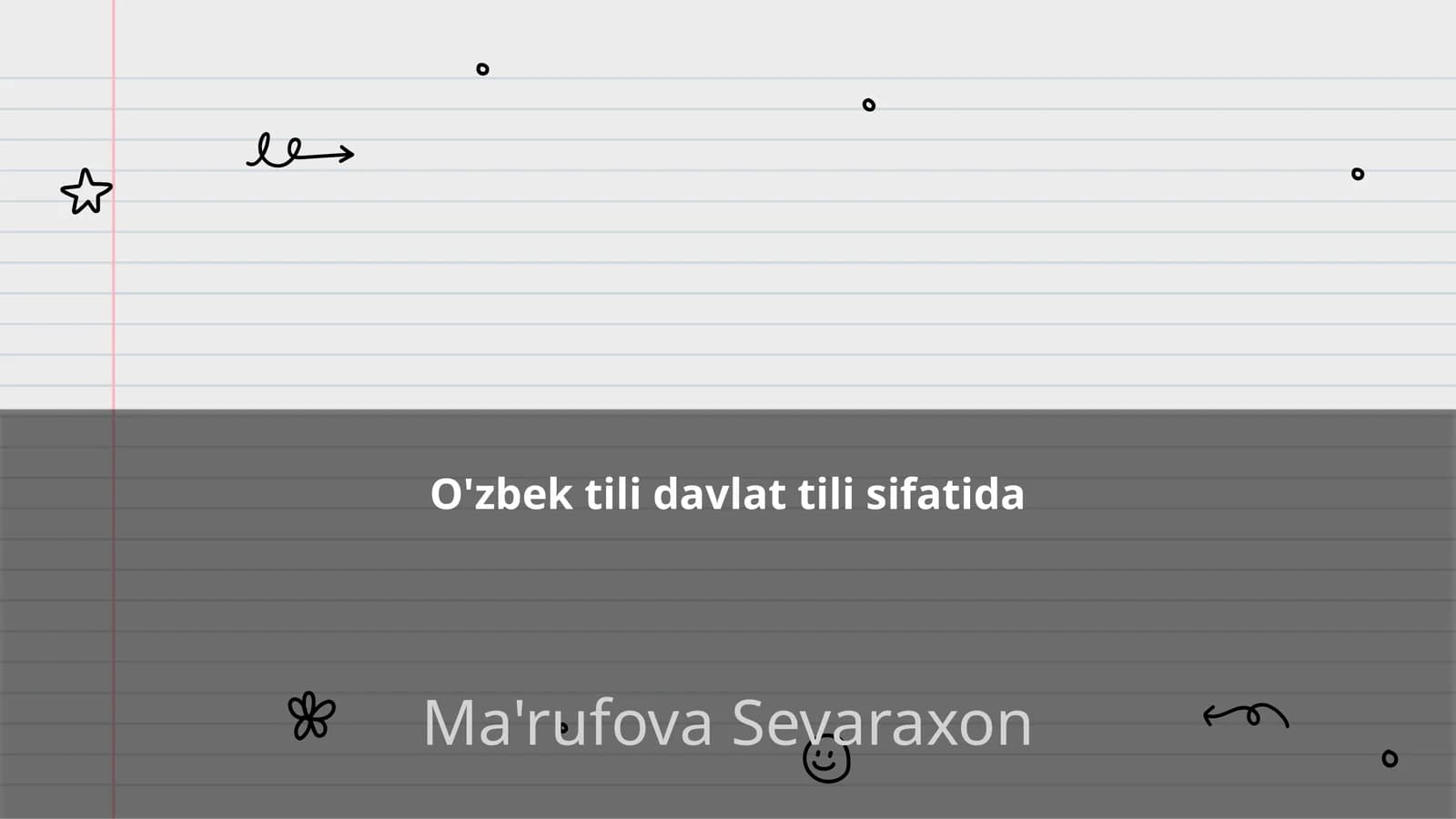 O'zbek tili davlat tili sifatida