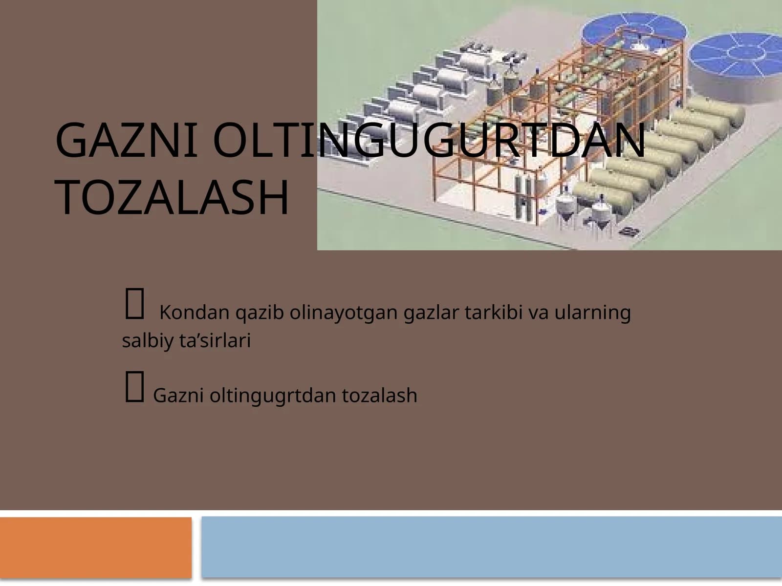 Gazni oltingugurtdan tozalash