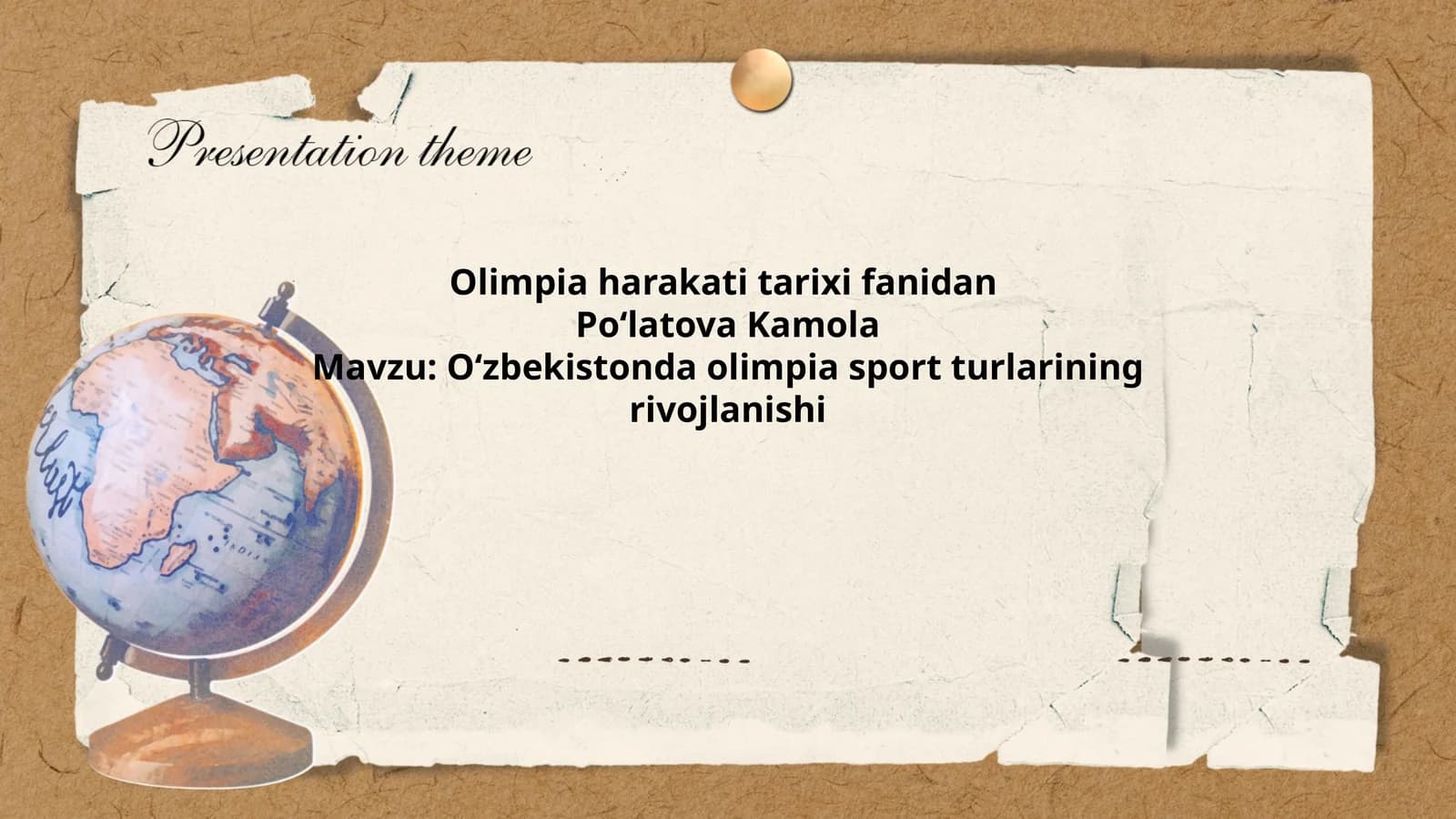 Olimpia harakati tarixi fanidan