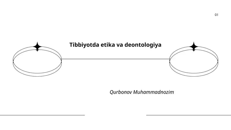 Tibbiyotda etika va deontologiya