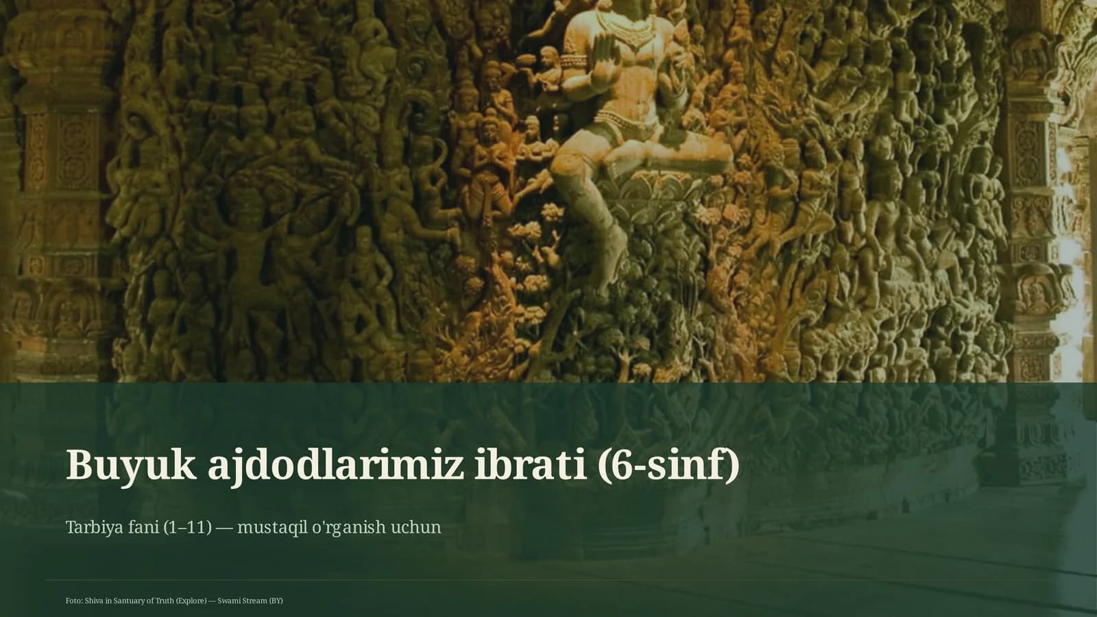 Buyuk ajdodlarimiz ibrati (6-sinf)